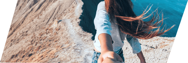 XCOPRI Epilepsy Patient Holding Partner's Hand on Beach