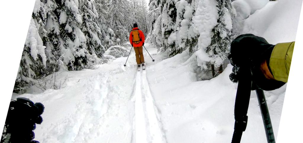 XCOPRI Epilepsy Patient Skiing with Friend