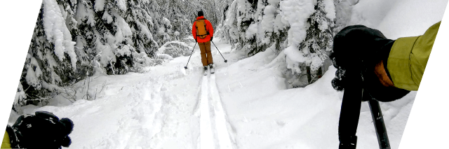 XCOPRI Epilepsy Patient Skiing with Friend