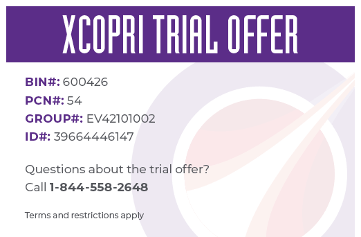 XCOPRI Example Insurance Copay Card