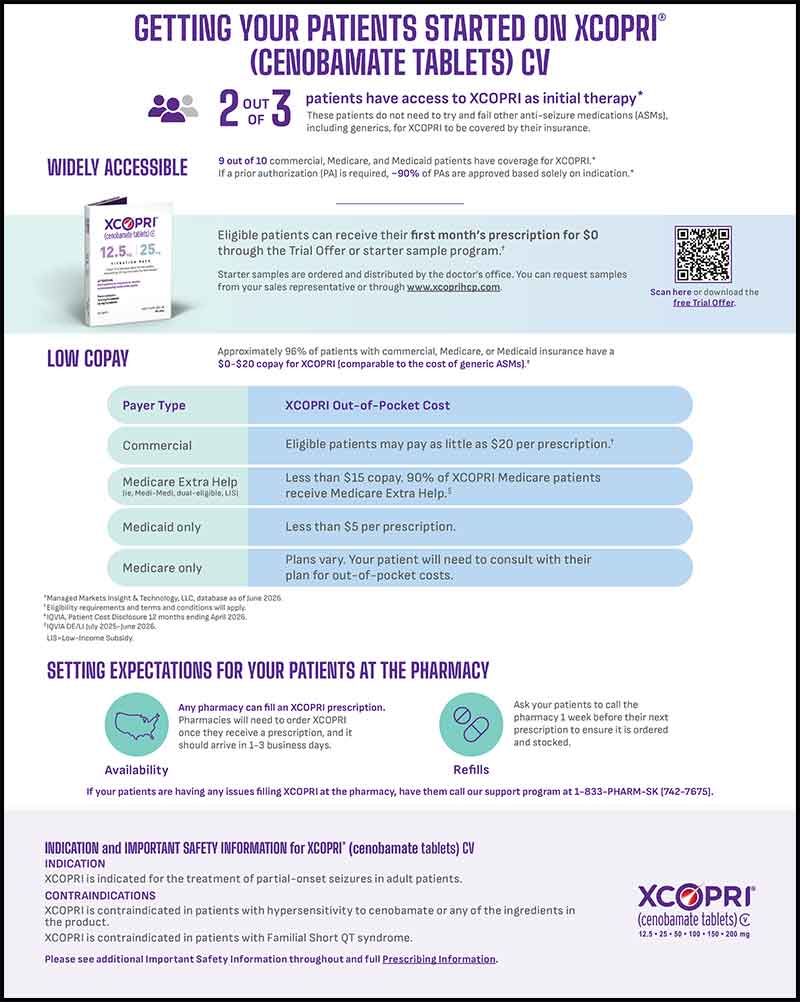XCOPRI® (cenobamate tablets) CV Getting Started Guide